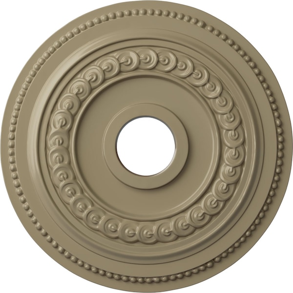 Ekena Millwork Oldham Ceiling Medallion (Fits Canopies up to 8 5/8"), 18"OD x 3 3/8"ID x 7/8"P, Gobi Desert CM18OL1GDF - main